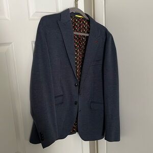 Gianni Feraud Navy Violet Blazer 44R